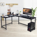 L Shaped Desk Corner Computer Desk PC Laptop Gaming Table Workstation by LJGDeals