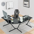 59 Inches L-Shaped Corner Desk Computer Table for Home Office Study Workstation by LJGDeals