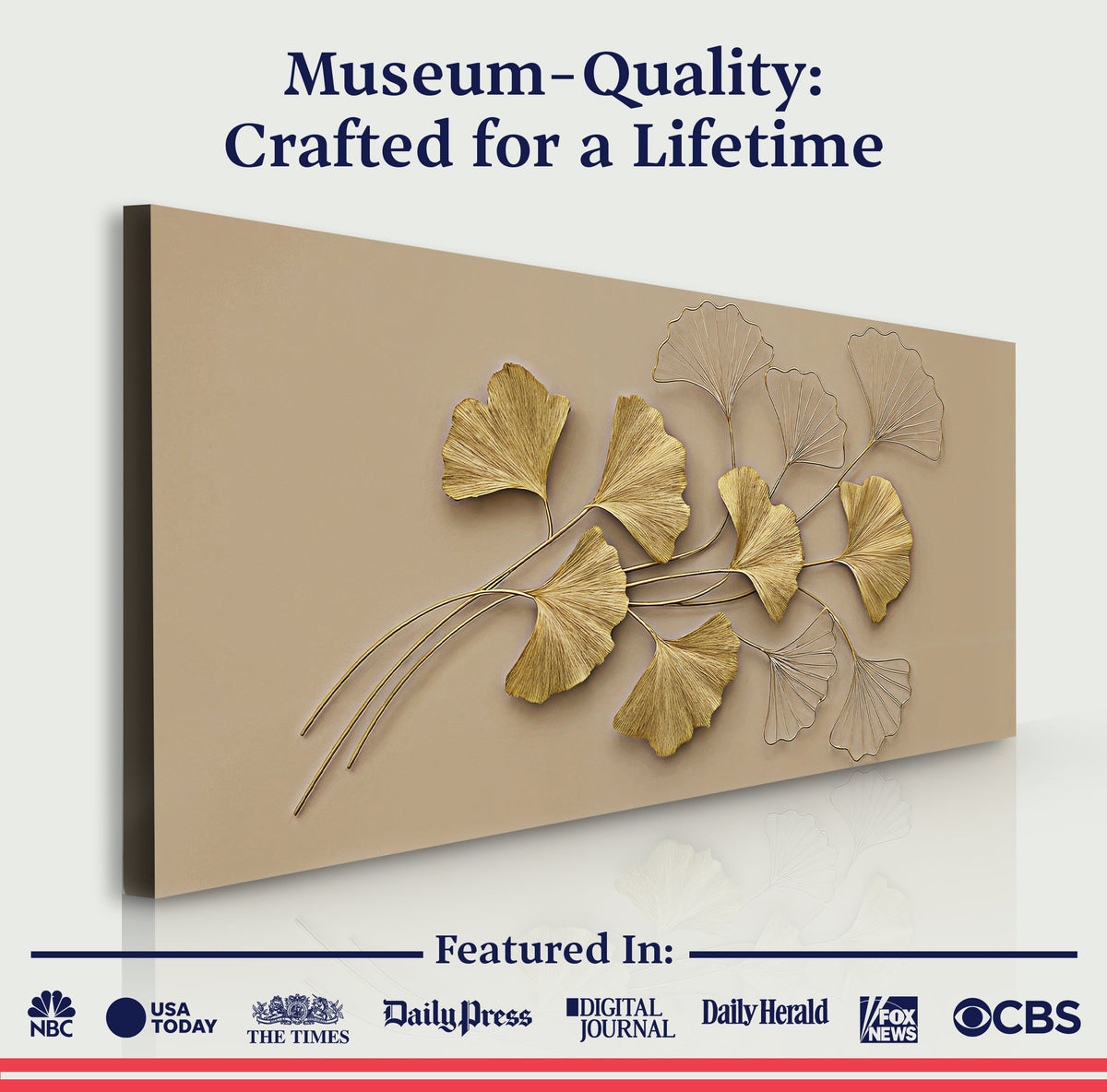 Golden Botanical Wall Art, photo 6 of 10