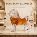 Lion Animal Whiskey and Wine Decanter- 500ml