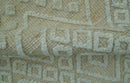 Custom Made Modern Contemporary Beige Hand Knotted Wool Area Rug