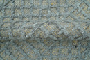 Contemporary Design Gray Hand Knotted Wool Area Rug