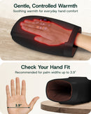 Lunix LX37 Hand Massager, Touchscreen Red Light Therapy for Hands, Charcoal Black