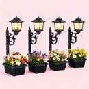 Solar Lamp Post with Flower Pot – Outdoor Garden & Patio Light – Multi Pack by 2Dropme