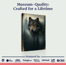 Wolf Double Exposure Wall Art V