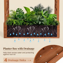 Raised Wooden Planter Box with Tall Trellis for Climbing Plants by 2Dropme