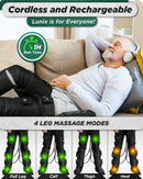 LX10 Full Leg Compression Massager Upgraded, Charcoal Black by Lunix