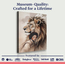 Lion And Girl Faith Wall Art
