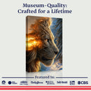 Lion Winter Summer Surrealism Wall Art