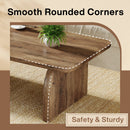 47" Coffee Table, Farmhouse Center Table Low Cocktail Tea Table