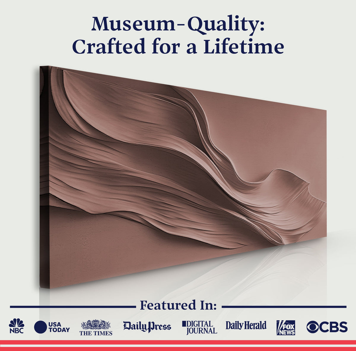 Warm Terracotta Minimalist Wall Art, photo 6 of 10