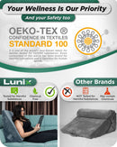 2-Piece Orthopedic Bed Wedge Pillow System, with Hot Cold Pack - Navy