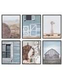 Blue farmhouse
