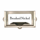 2" File Cabinet Card Holder w/Pull