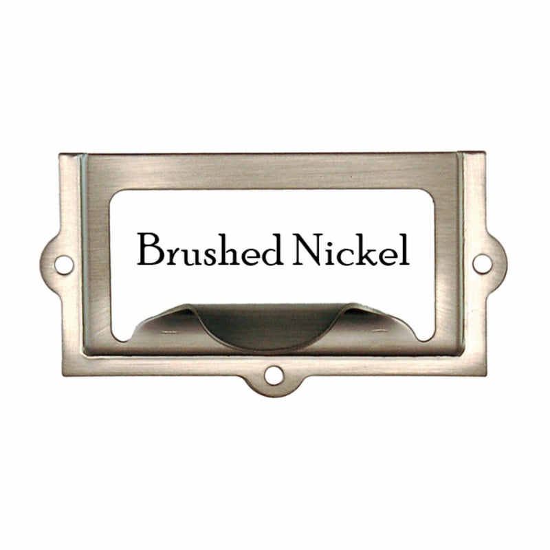 2" File Cabinet Card Holder w/Pull