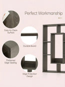 7-Tier Cube Bookshelf, Tall Narrow Bookcase for Small Spaces by 2Dropme