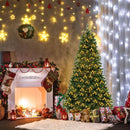 6/7/8 Feet Hinged Christmas Tree with PVC Branch Tips Warm White LED Lights by LJGDeals