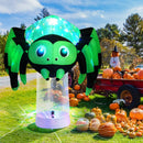 6 Feet Halloween Inflatable Spider with 3 Color Rotating Light by LJGDeals