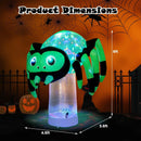 6 Feet Halloween Inflatable Spider with 3 Color Rotating Light by LJGDeals