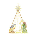 6 Feet Pre-Lit Nativity Scene Set with 240 Warm White LED Lights by LJGDeals
