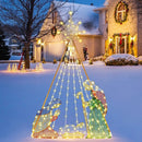 6 Feet Pre-Lit Nativity Scene Set with 240 Warm White LED Lights by LJGDeals