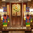 6 Feet Pre-Lit Nutcracker with Sword and 110 LED Lights by LJGDeals