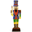 6 Feet Pre-Lit Nutcracker with Sword and 110 LED Lights by LJGDeals