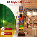 6 Feet Pre-Lit Nutcracker with Sword and 110 LED Lights by LJGDeals