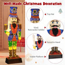 6 Feet Pre-Lit Nutcracker with Sword and 110 LED Lights by LJGDeals