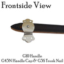 Trunk Handle Loop - No Pin (Metal End Hardware for Leather Straps)