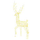 6 FT Pre-Lit Christmas Reindeer with 300 Warm White LED Lights and Zip Ties by LJGDeals
