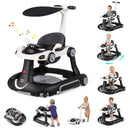6-in-1 Baby Walker with Canopy Portable Activity Center Bouncer Rocker Combo with Music by LJGDeals