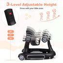 6-in-1 Baby Walker with Canopy Portable Activity Center Bouncer Rocker Combo with Music