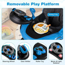 6-in-1 Baby Walker with Canopy Portable Activity Center Bouncer Rocker Combo with Music by LJGDeals