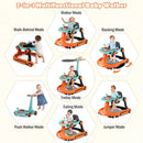 6-in-1 Baby Walker with Canopy Portable Activity Center Bouncer Rocker Combo with Music by LJGDeals