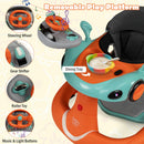 6-in-1 Baby Walker with Canopy Portable Activity Center Bouncer Rocker Combo with Music