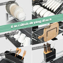 2-Tier Detachable Dish Rack with Drainboard and 360¬∞ Swivel Spout by LJGDeals