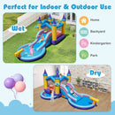 6-in-1 Inflatable Kids Water Park with 678W Blower by LJGDeals