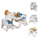 6-in-1 Multi-activity Children Table and Chair Set Folding Art Easel Set by LJGDeals