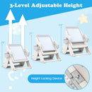 6-in-1 Multi-activity Children Table and Chair Set Folding Art Easel Set