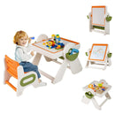 6-in-1 Multi-activity Children Table and Chair Set Folding Art Easel Set by LJGDeals