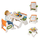 6-in-1 Multi-activity Children Table and Chair Set Folding Art Easel Set