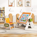 6-in-1 Multi-activity Children Table and Chair Set Folding Art Easel Set