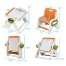 6-in-1 Multi-activity Children Table and Chair Set Folding Art Easel Set by LJGDeals