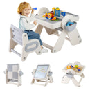 6-in-1 Multi-activity Children Table and Chair Set Folding Art Easel Set by LJGDeals
