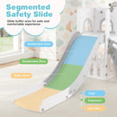 6-in-1 Toddler Slide L-shaped Playground with Basketball Hoop and Ladder by LJGDeals