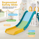 6-in-1 Toddler Slide L-shaped Playground with Basketball Hoop and Ladder by LJGDeals
