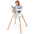 6-in-1 Baby High Chair with Removable Dishwasher and Safe Tray-White