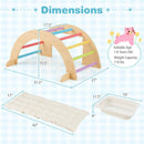 6 in 1 Kids Climbing Arch Playset wIth Removable Cushion and Stoppers by LJGDeals