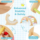 6 in 1 Kids Climbing Arch Playset wIth Removable Cushion and Stoppers